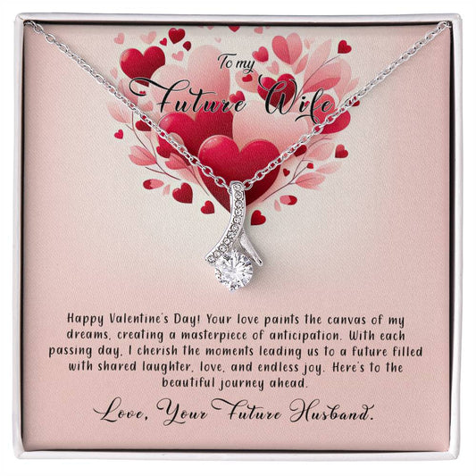 Valentine-st8d Alluring Beauty Necklace, Gift to my Future Wife with Beautiful Message Card