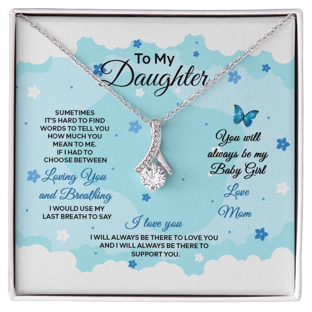 4019a Alluring Beauty Necklace, Gift to My Daughter with Beautiful Message Card