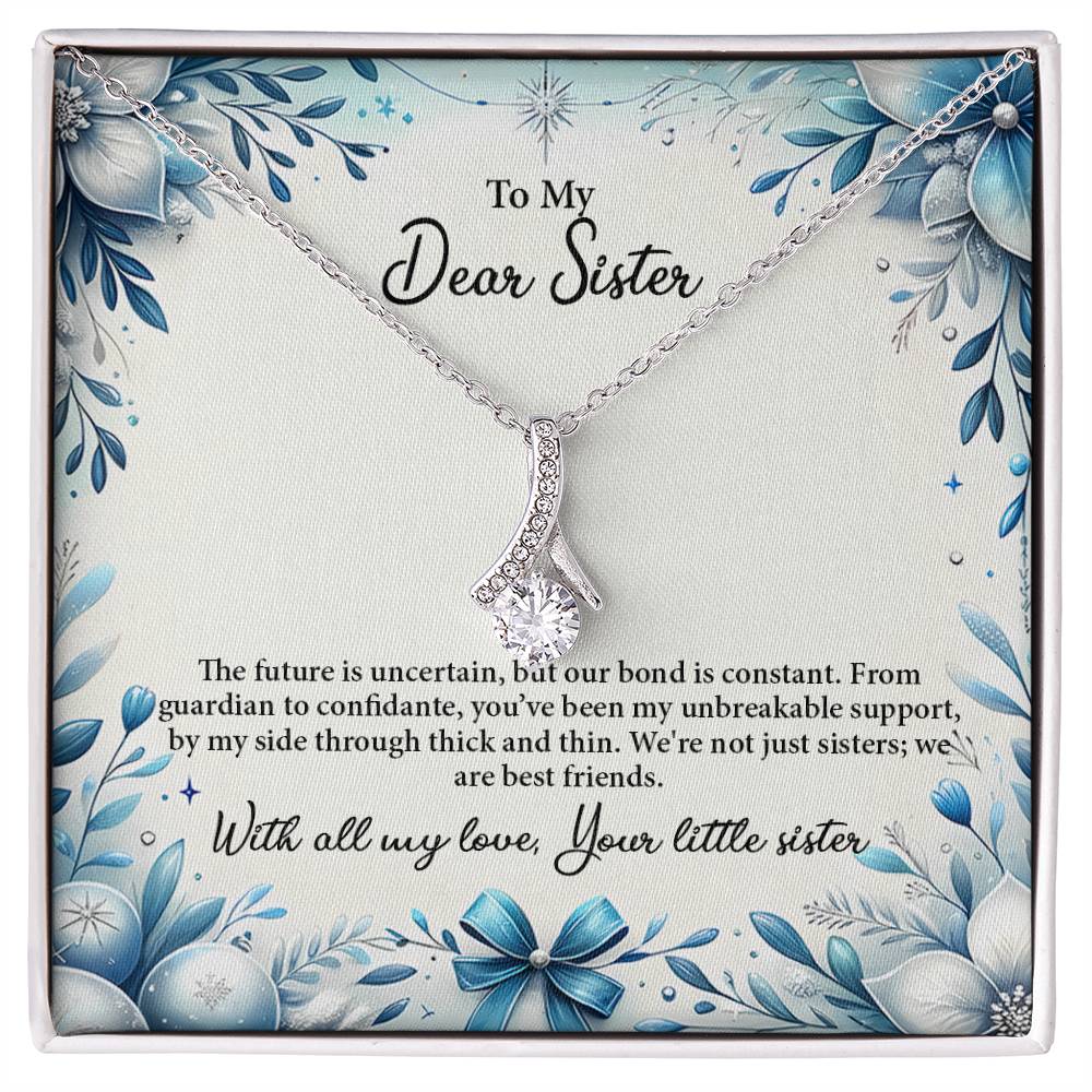 4050d Alluring Beauty Necklace, Gift to my Sister with Beautiful Message Card