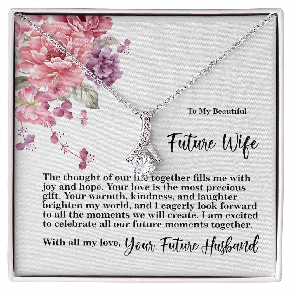 4027 Alluring Beauty Necklace, Gift to my Future Wife with Beautiful Message Card