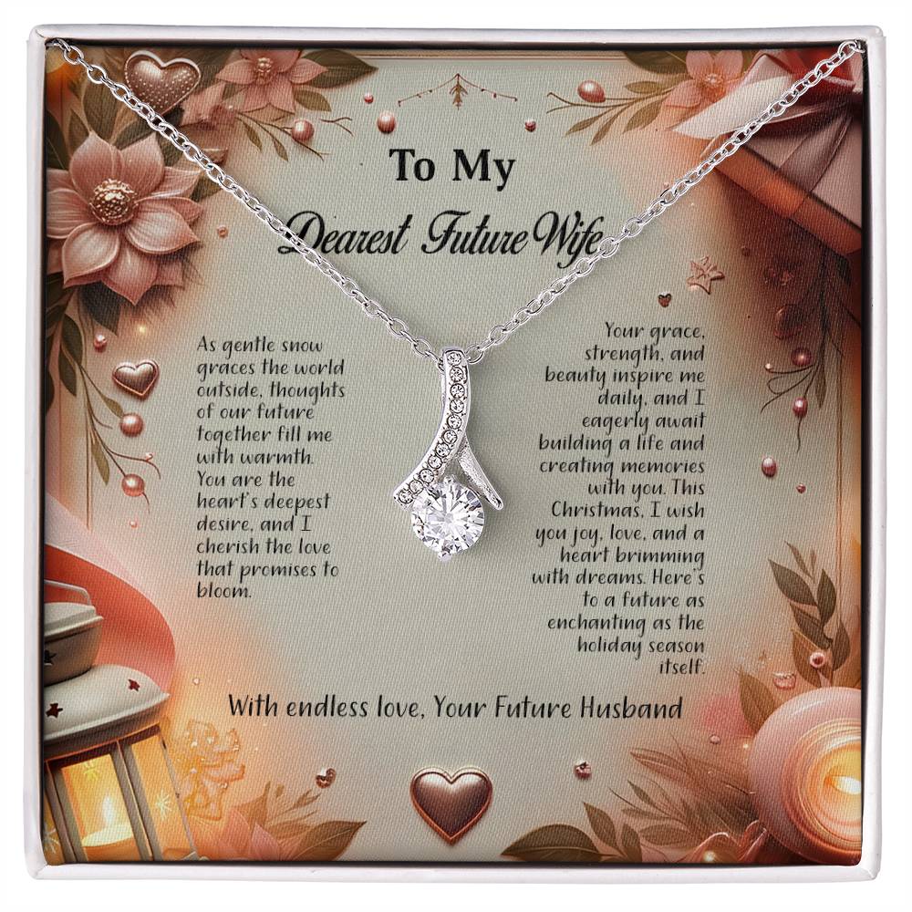 4044b Alluring Beauty Necklace, Gift to my Future Wife with Beautiful Message Card