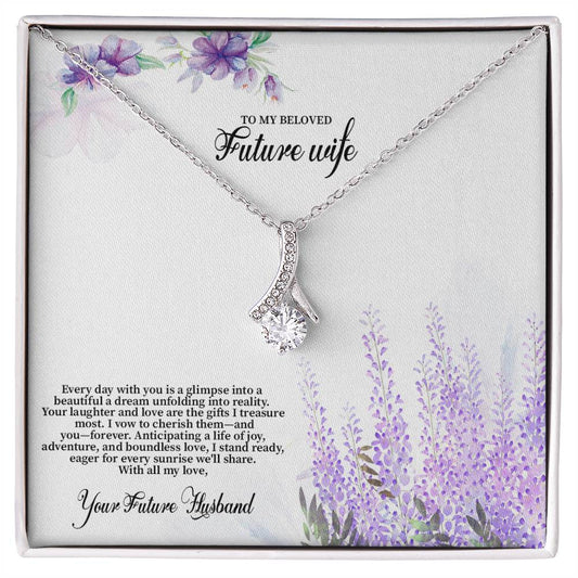 4030 (3) Alluring Beauty Necklace, Gift to my Future Wife with Beautiful Message Card