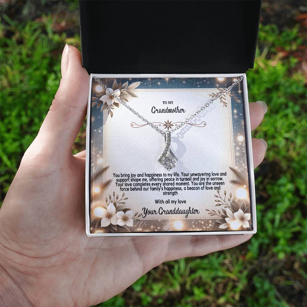 4055(b) Alluring Beauty Necklace, Gift to my Grandma with Beautiful Message Card