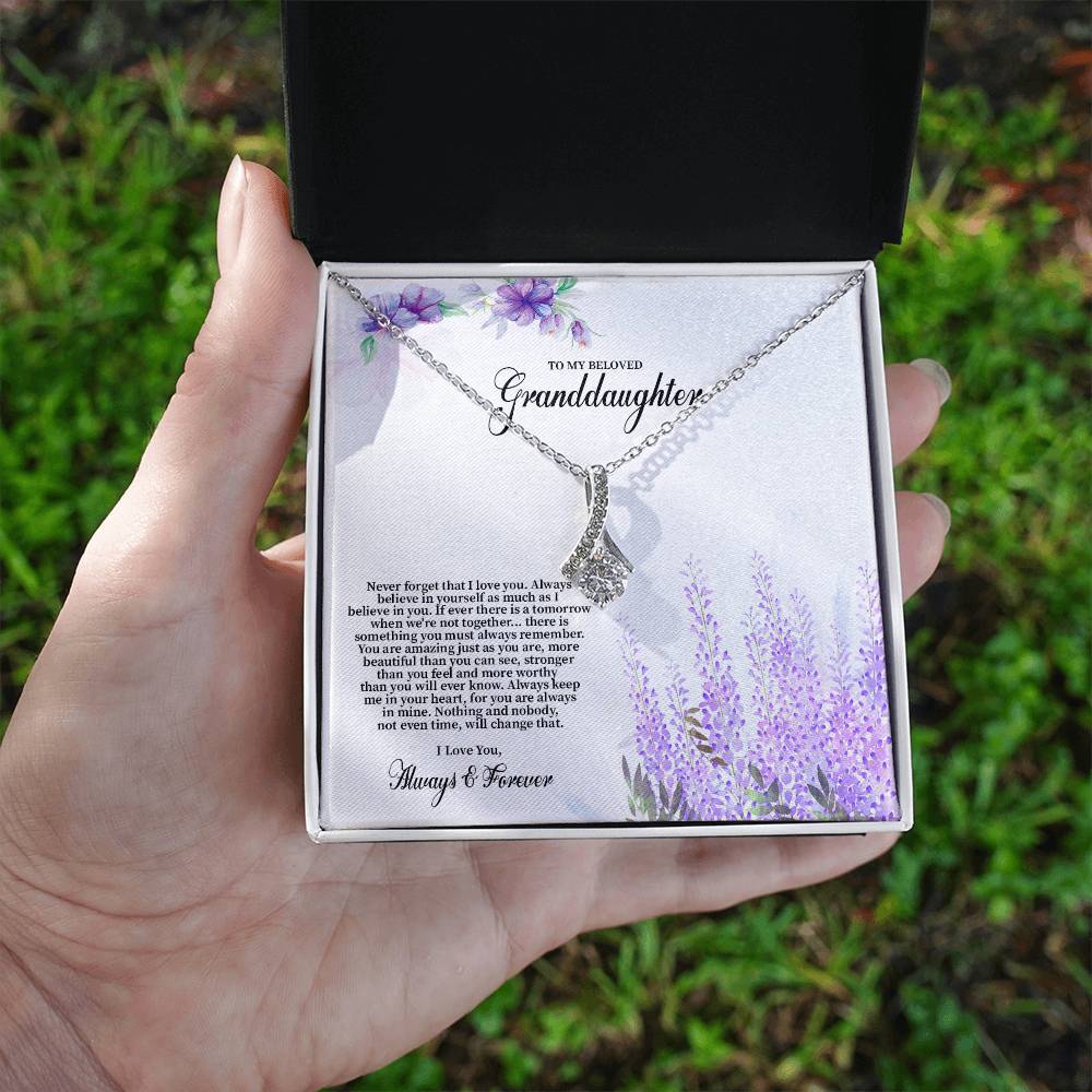 4030 (b) Alluring Beauty Necklace, Gift to my Granddaughter with Beautiful Message Card