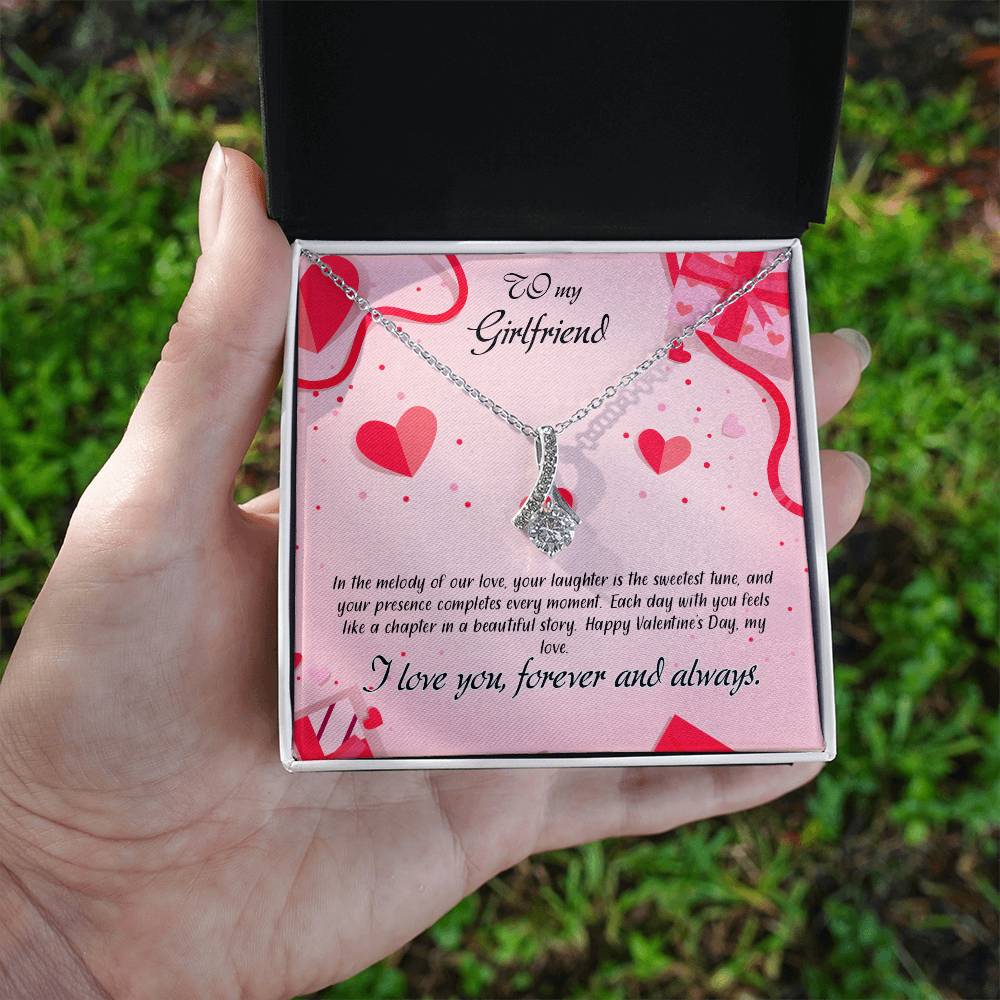 valentine-15c Alluring Beauty Necklace, Gift to my Girlfriend with Beautiful Message Card