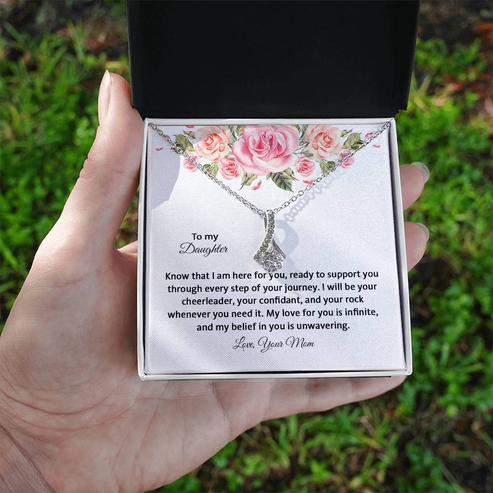 4031e Alluring Beauty Necklace, Gift to My Daughter with Beautiful Message Card