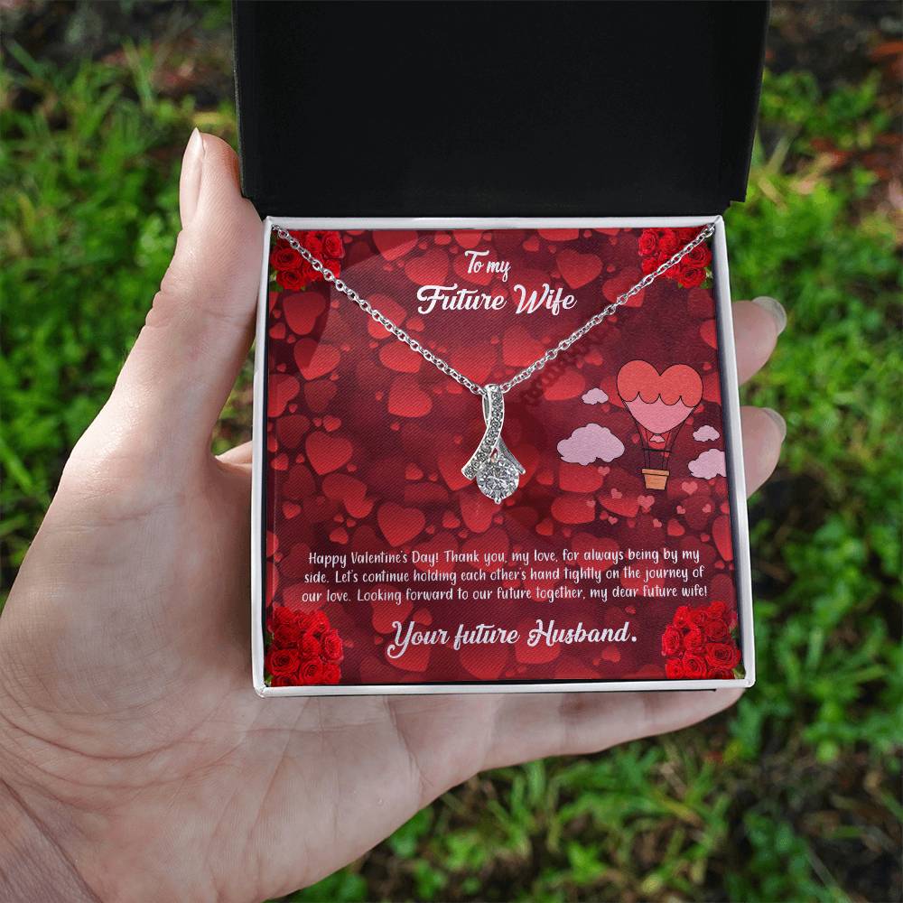 valentine-27d Alluring Beauty Necklace, Gift to my Future Wife with Beautiful Message Card