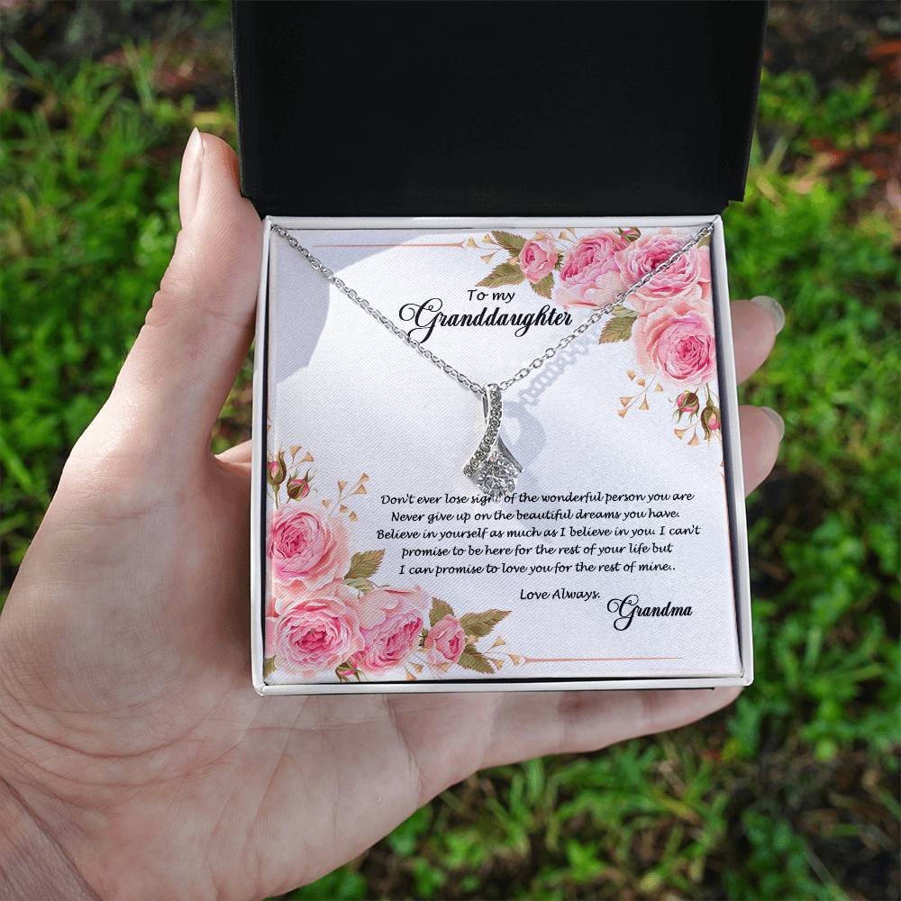 4034 (a) Alluring Beauty Necklace, Gift to my Granddaughter with Beautiful Message Card