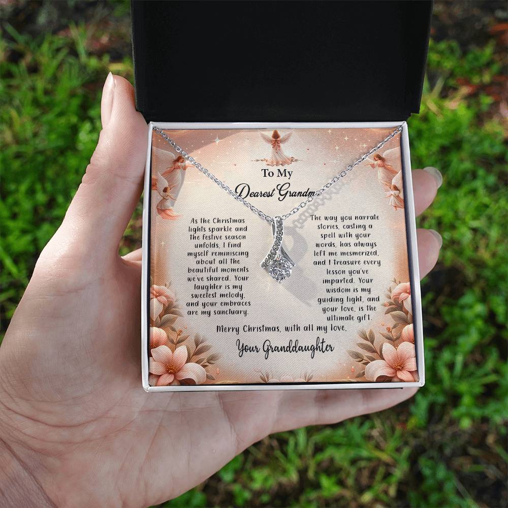 4052c Alluring Beauty Necklace, Gift to my Grandma with Beautiful Message Card