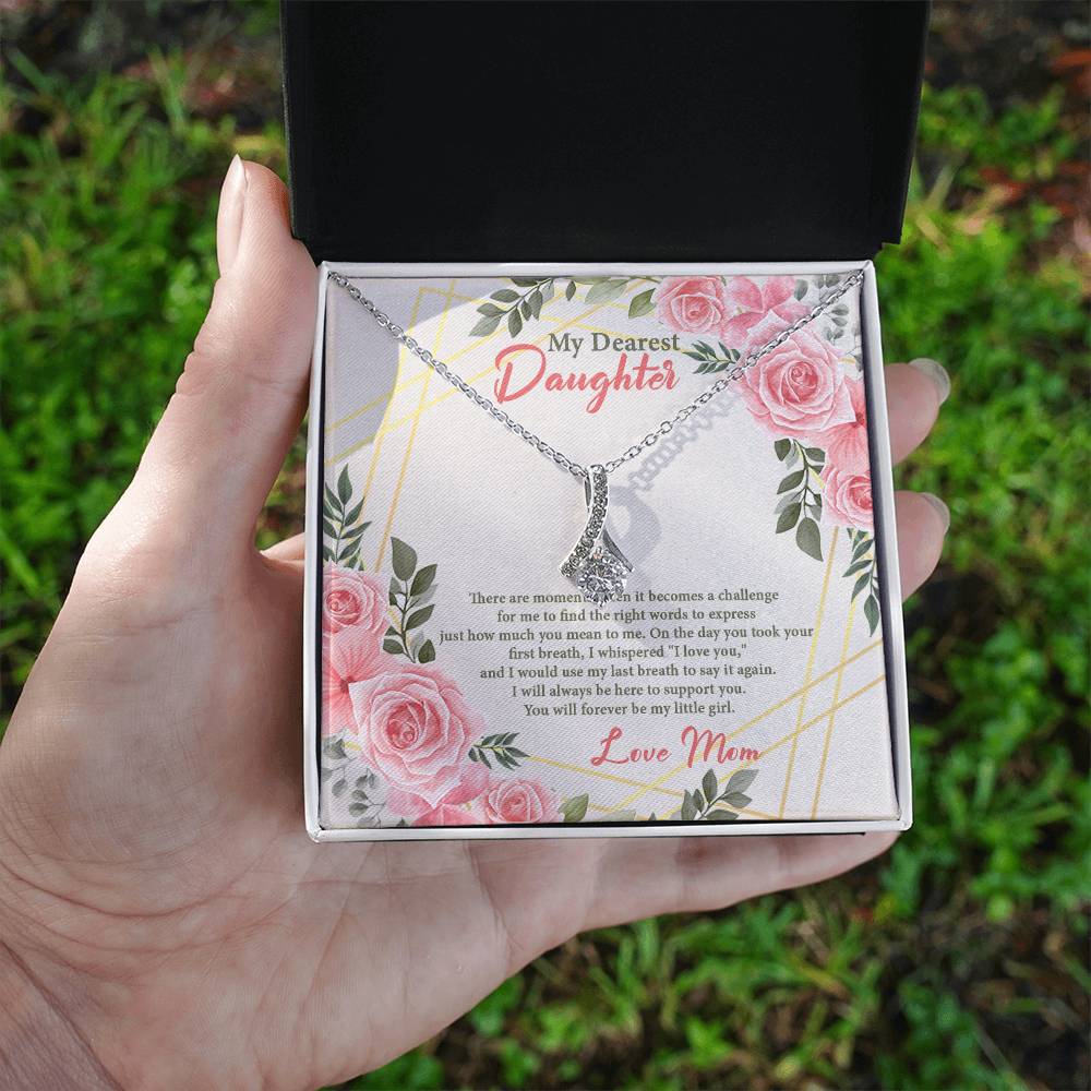 4021b Alluring Beauty Necklace, Gift to My Daughter with Beautiful Message Card