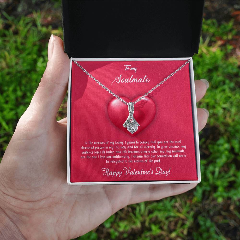 valentine-35b Alluring Beauty Necklace, Gift to my Soulmate with Message Card