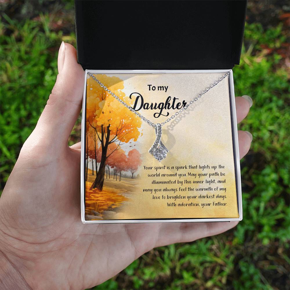 4041a Alluring Beauty Necklace, Gift to My Daughter with Beautiful Message Card