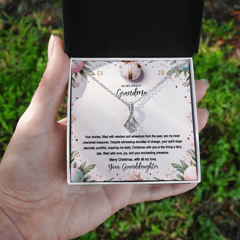 4048(c) Alluring Beauty Necklace, Gift to my Grandma with Beautiful Message Card