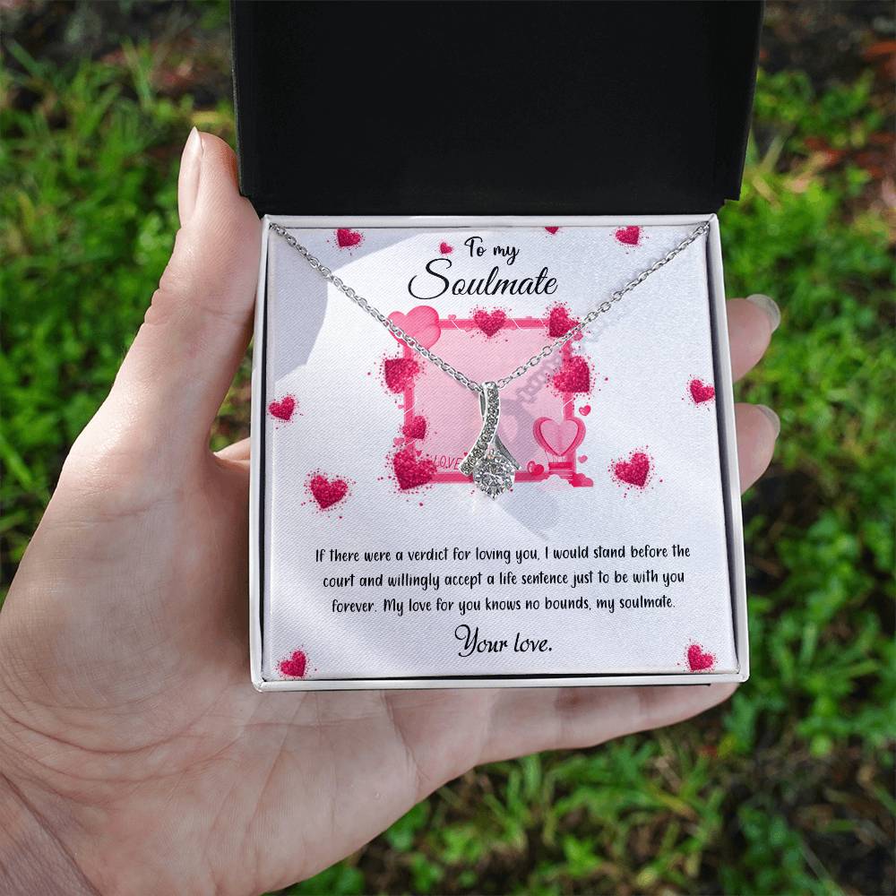 valentine-32c Alluring Beauty Necklace, Gift to my Girlfriend with Beautiful Message Card