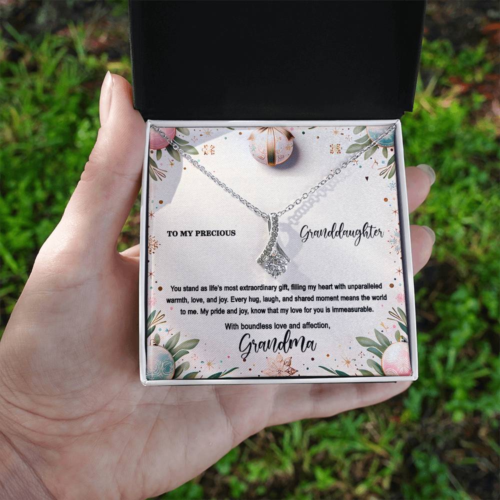 4048(b) Alluring Beauty Necklace, Gift to my Granddaughter with Beautiful Message Card