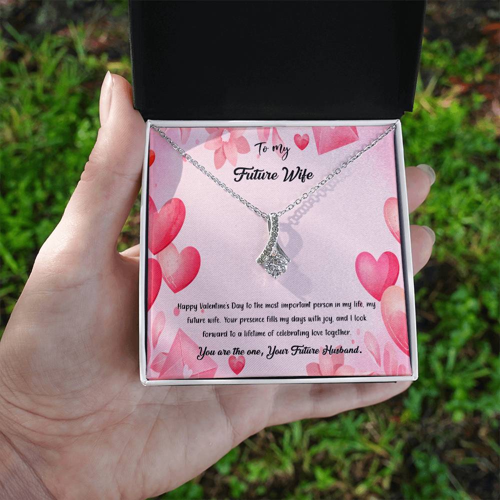 valentine-37d Alluring Beauty Necklace, Gift to my Future Wife with Beautiful Message Card