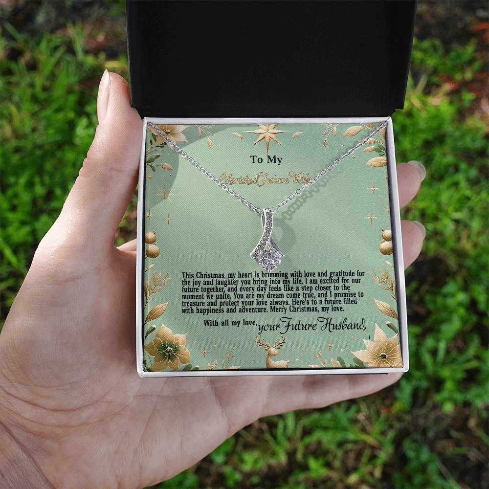 4047c Alluring Beauty Necklace, Gift to my Future Wife with Beautiful Message Card