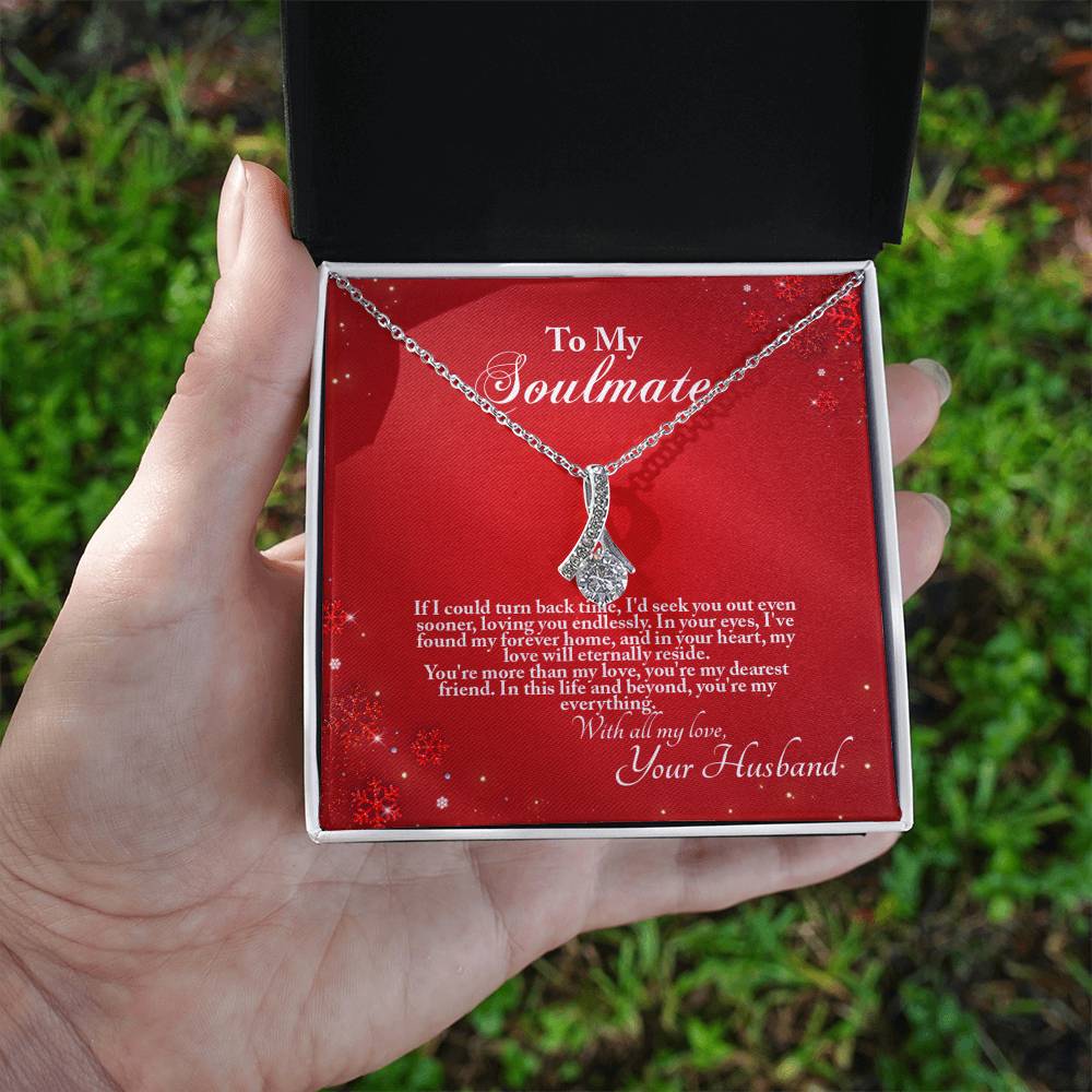 4005a Alluring Beauty Necklace, Gift to my Soulmate with Message Card