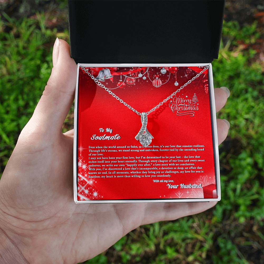 4007b Alluring Beauty Necklace, Gift to my Soulmate with Message Card