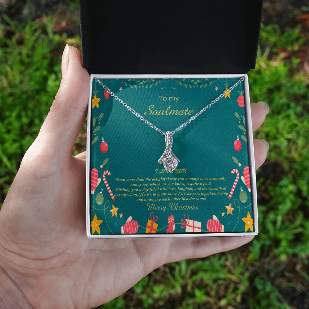 94098b Alluring Beauty Necklace, Gift to my Soulmate with Message Card