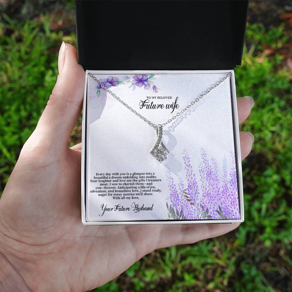 4030 (3) Alluring Beauty Necklace, Gift to my Future Wife with Beautiful Message Card