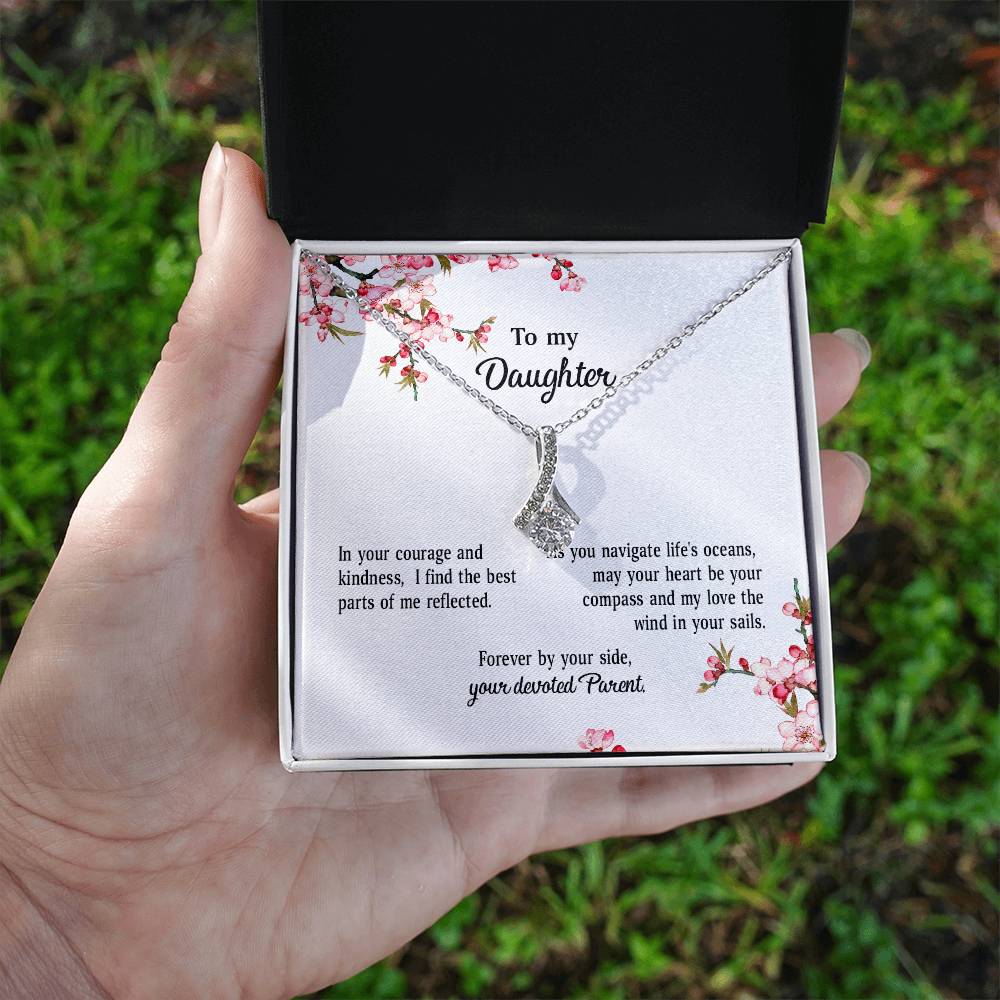 4039a Alluring Beauty Necklace, Gift to My Daughter with Beautiful Message Card