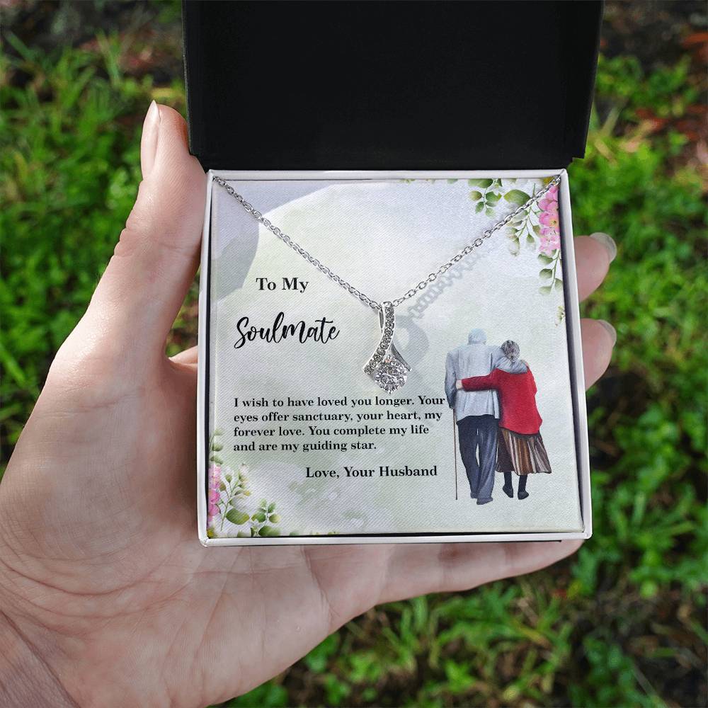 4028c Alluring Beauty Necklace, Gift to my Soulmate with Message Card