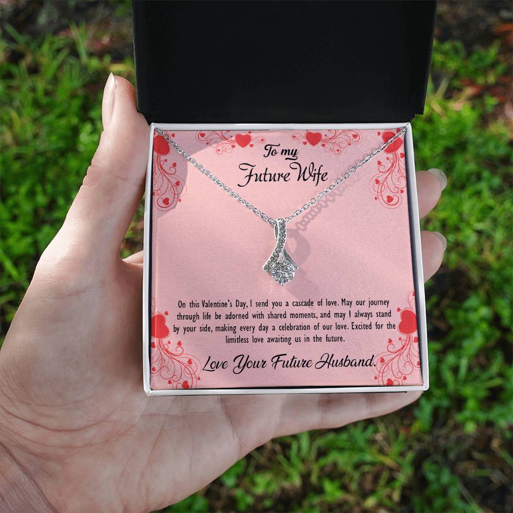 valentine-29d Alluring Beauty Necklace, Gift to my Future Wife with Beautiful Message Card