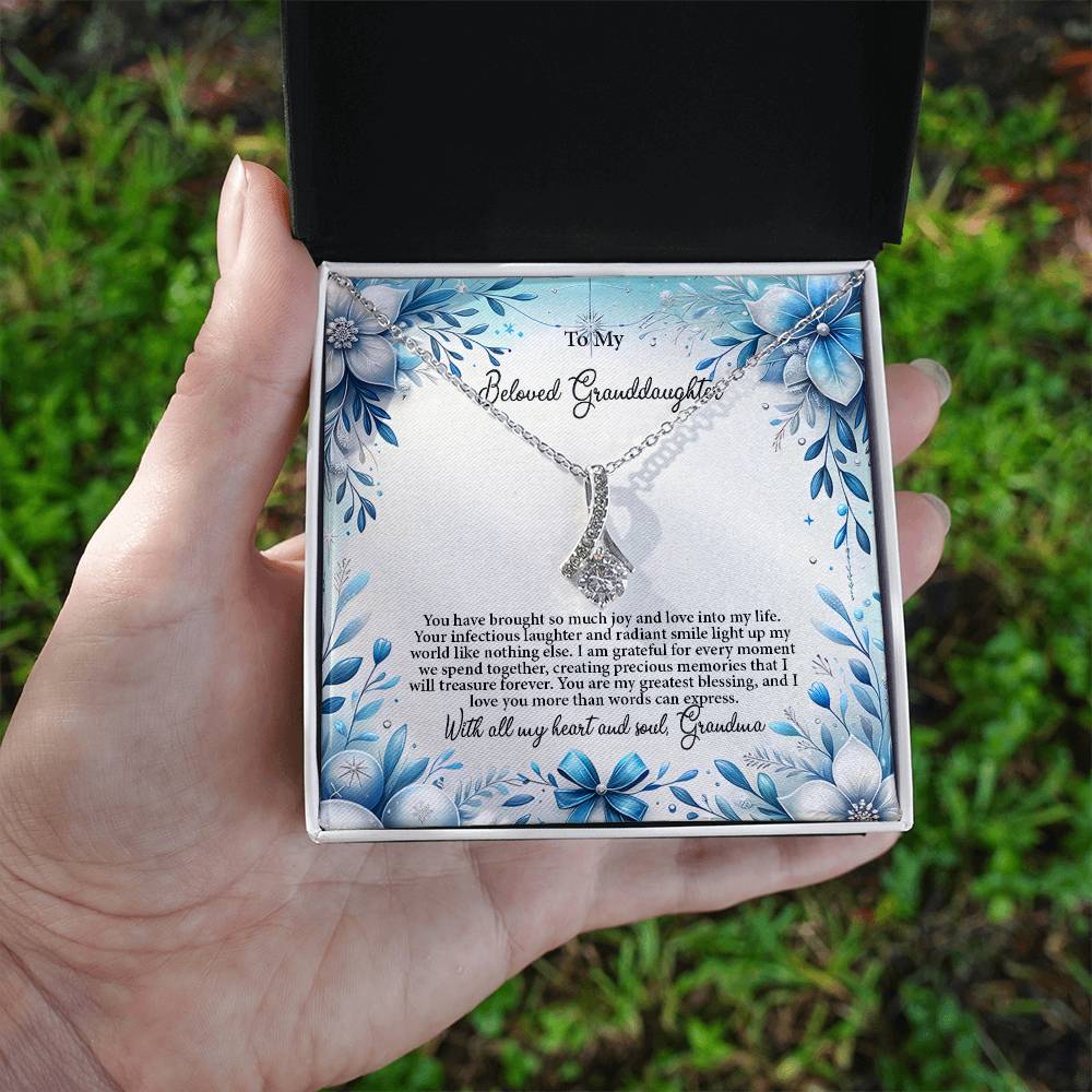 4050a Alluring Beauty Necklace, Gift to my Granddaughter with Beautiful Message Card