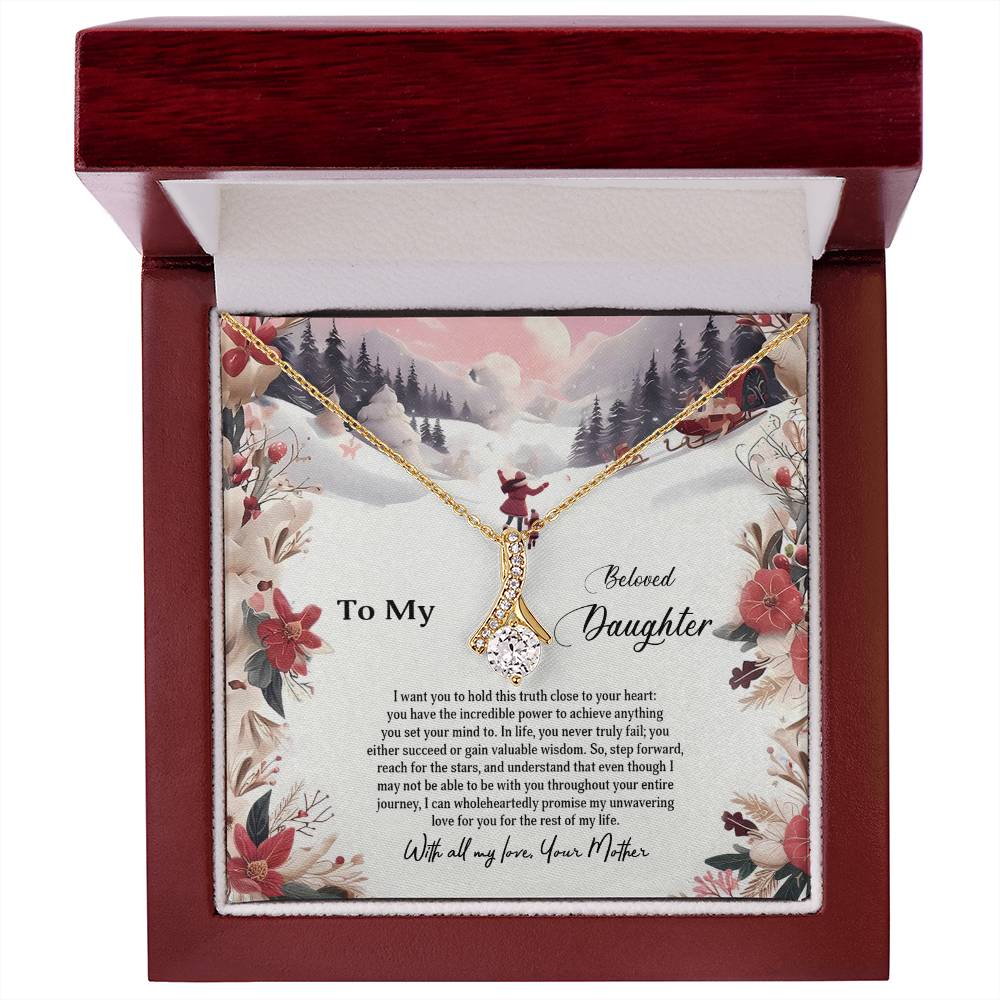 4023c Alluring Beauty Necklace, Gift to My Daughter with Beautiful Message Card