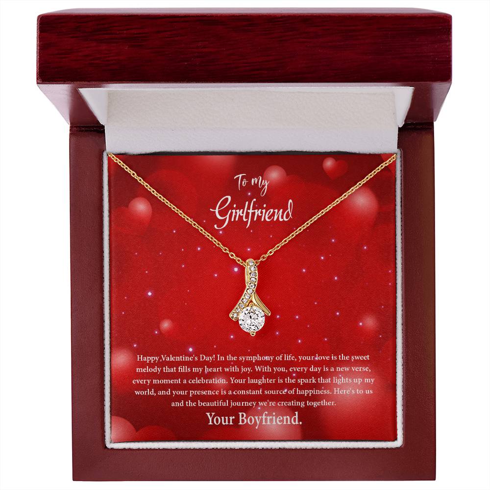 valentine-34c Alluring Beauty Necklace, Gift to my Girlfriend with Beautiful Message Card