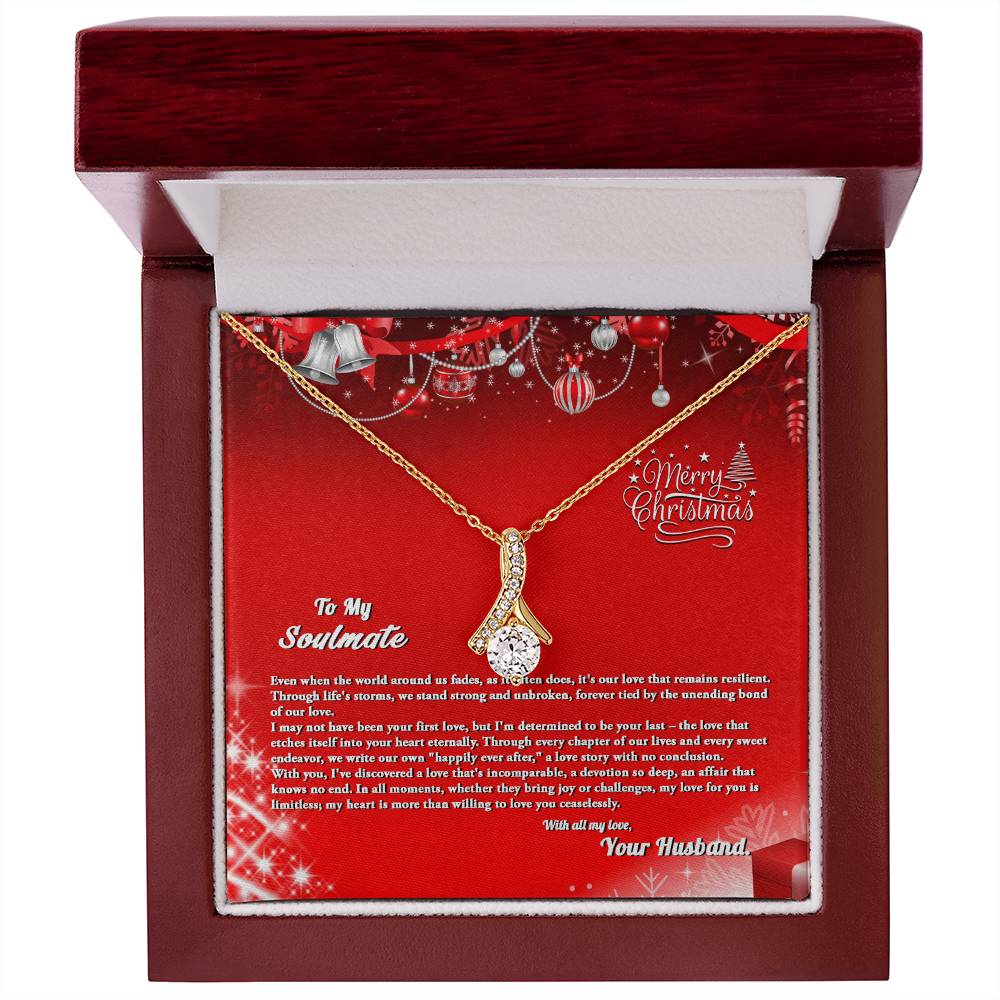 4007b Alluring Beauty Necklace, Gift to my Soulmate with Message Card