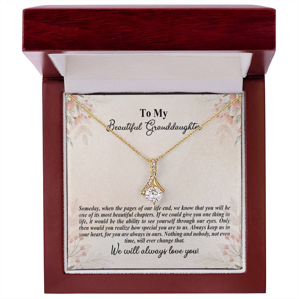 4025d Alluring Beauty Necklace, Gift to my Granddaughter with Beautiful Message Card