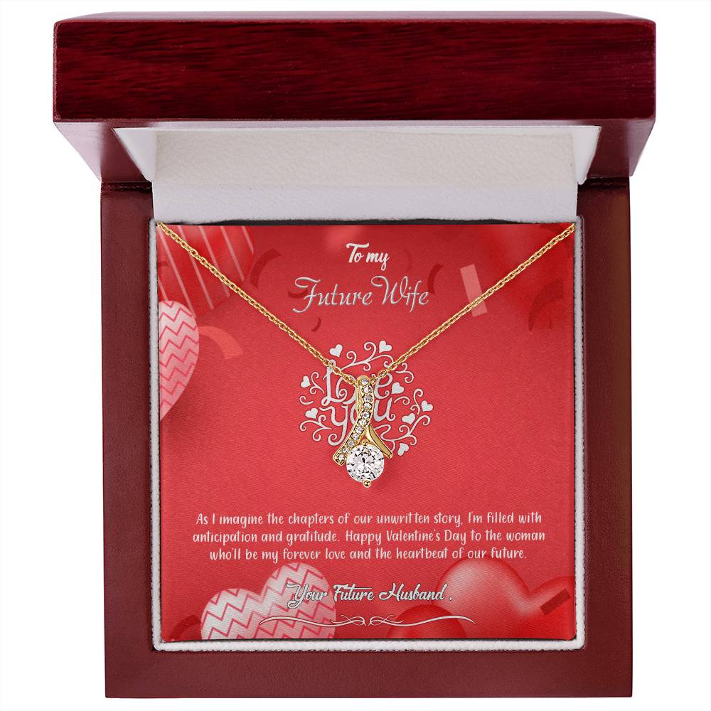 valentine-4d Alluring Beauty Necklace, Gift to my Future Wife with Beautiful Message Card