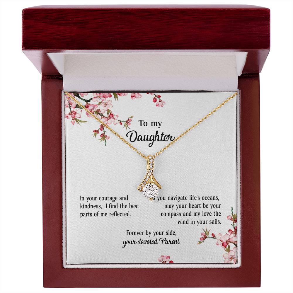 4039a Alluring Beauty Necklace, Gift to My Daughter with Beautiful Message Card