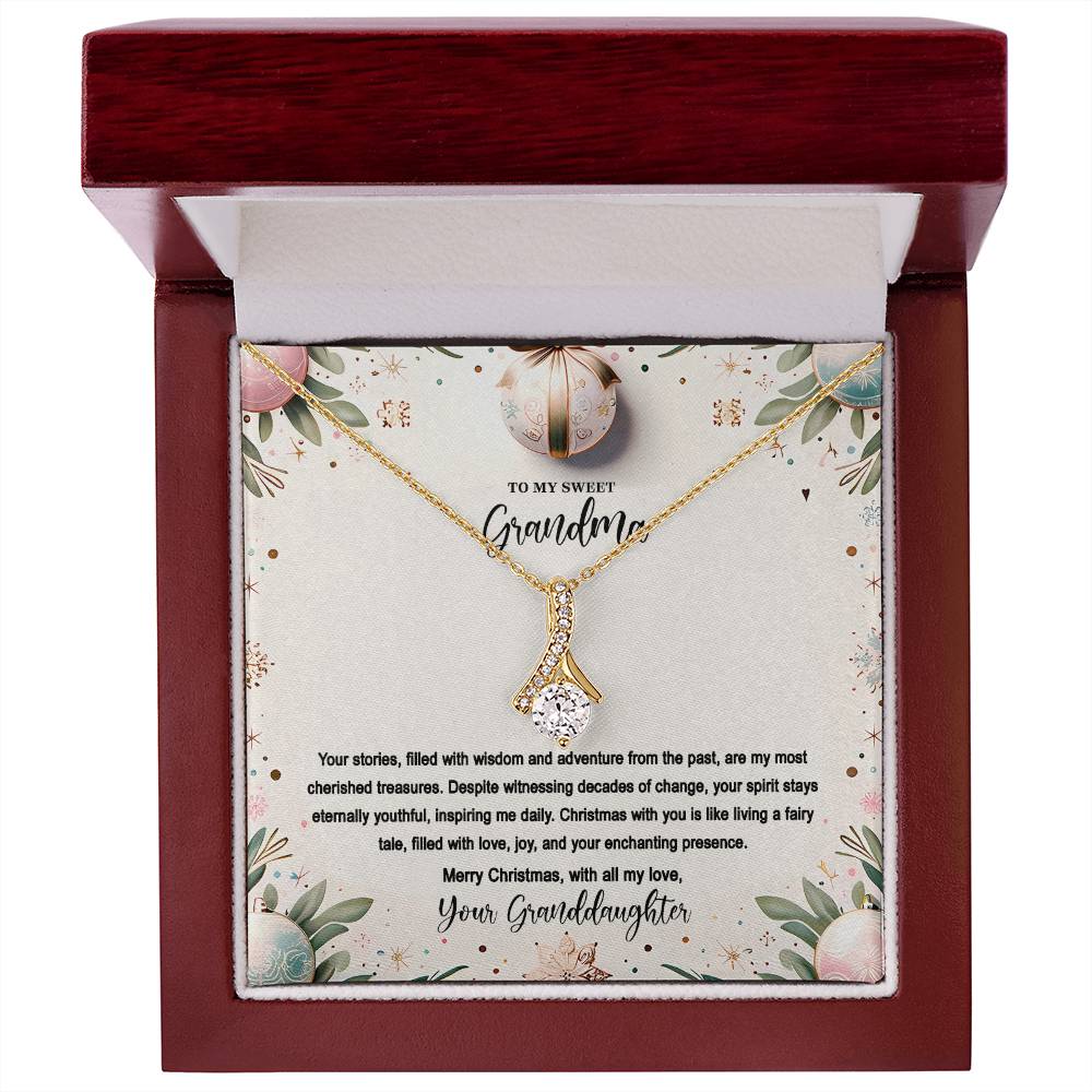 4048(c) Alluring Beauty Necklace, Gift to my Grandma with Beautiful Message Card