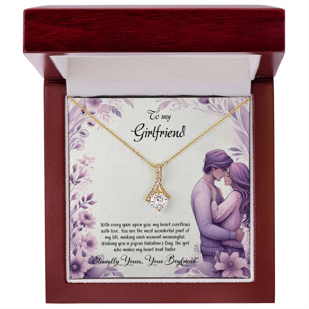 Valentine-st25c Alluring Beauty Necklace, Gift to my Girlfriend with Beautiful Message Card