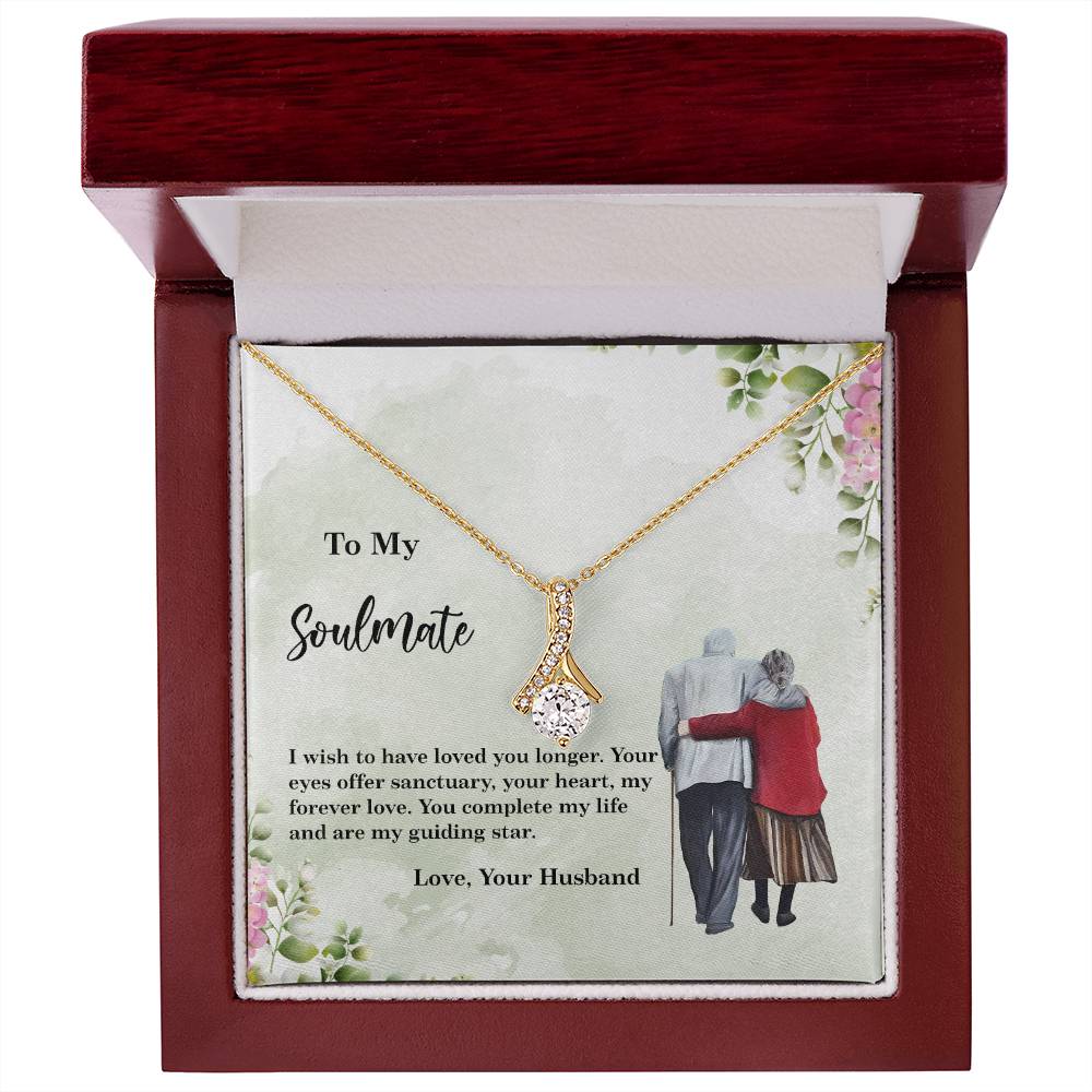 4028c Alluring Beauty Necklace, Gift to my Soulmate with Message Card