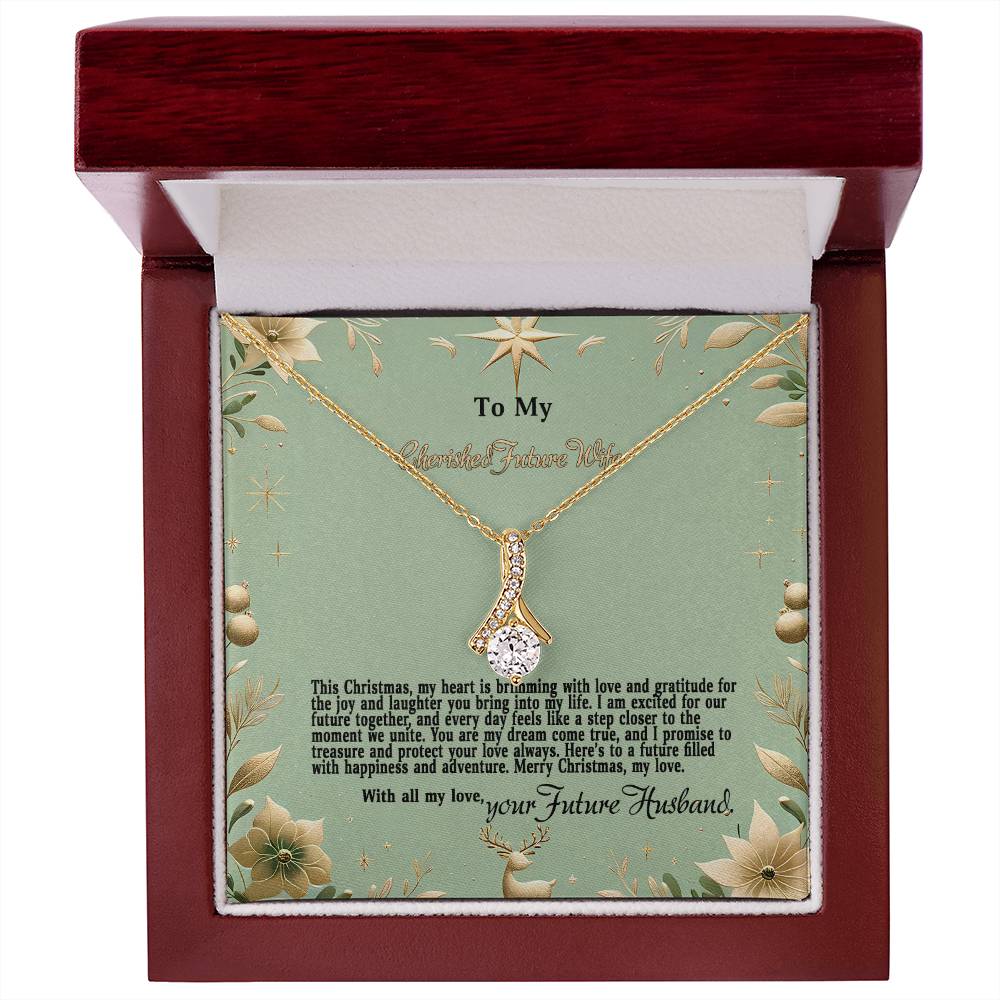 4047c Alluring Beauty Necklace, Gift to my Future Wife with Beautiful Message Card