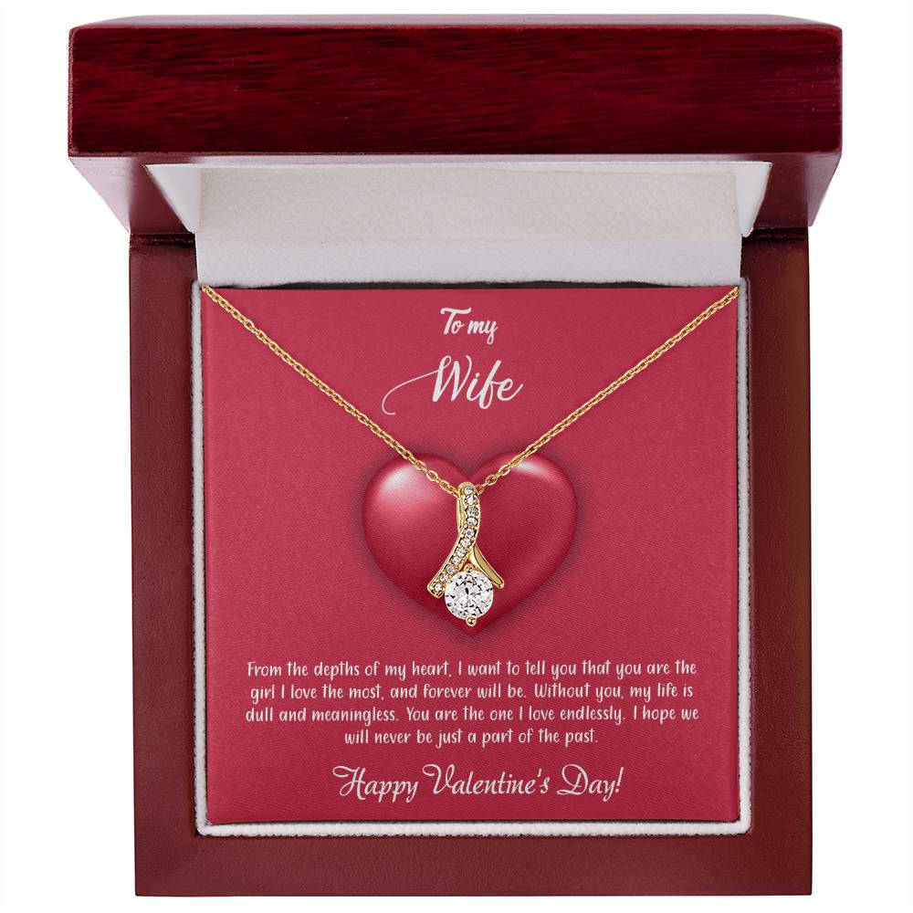 valentine-35a Alluring Beauty Necklace, Gift to my Wife with Beautiful Message Card