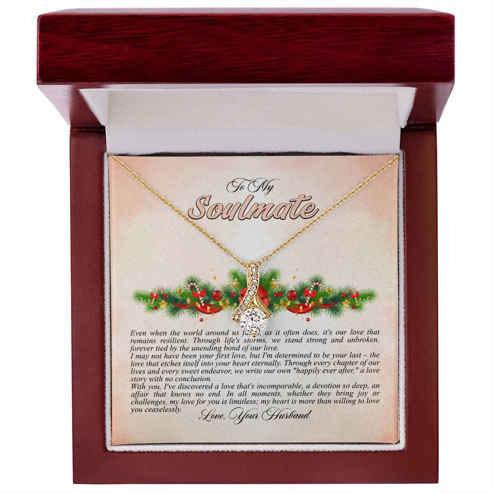 4009a Alluring Beauty Necklace, Gift to my Soulmate with Message Card