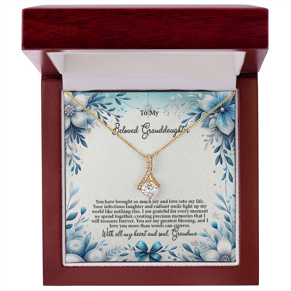 4050a Alluring Beauty Necklace, Gift to my Granddaughter with Beautiful Message Card