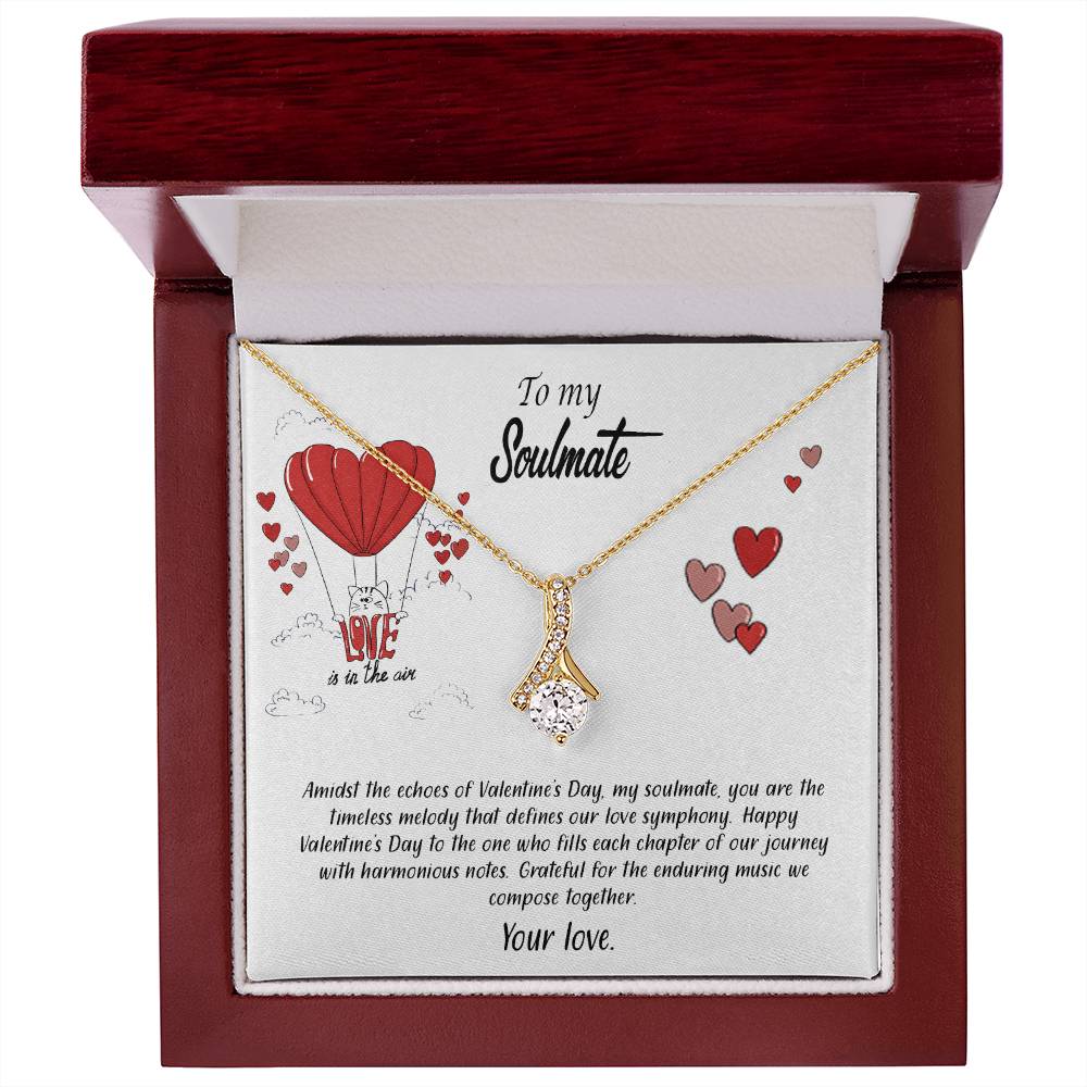 valentine-24b Alluring Beauty Necklace, Gift to my Soulmate with Message Card