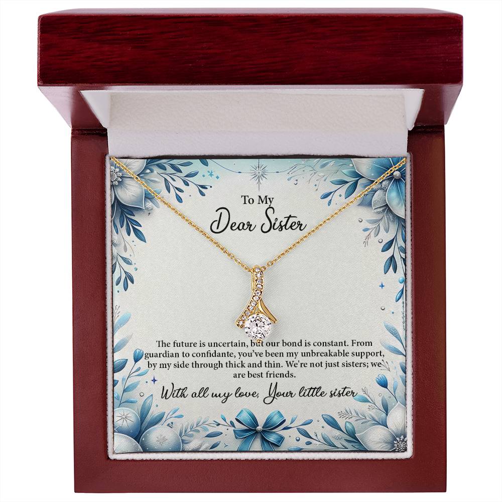 4050d Alluring Beauty Necklace, Gift to my Sister with Beautiful Message Card