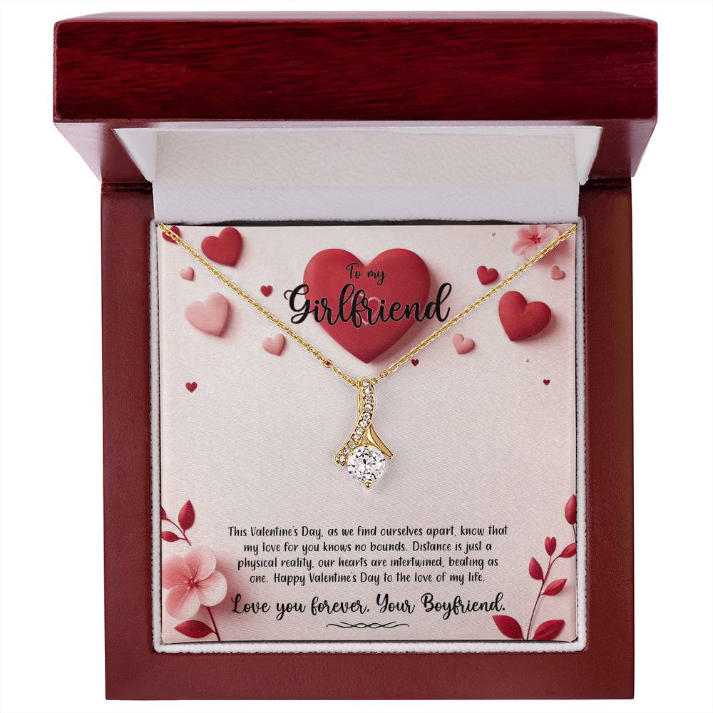 Valentine-st6c Alluring Beauty Necklace, Gift to my Girlfriend with Beautiful Message Card