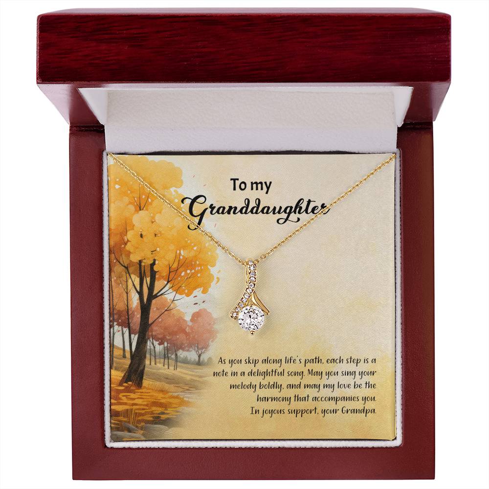 4041d Alluring Beauty Necklace, Gift to my Granddaughter with Beautiful Message Card