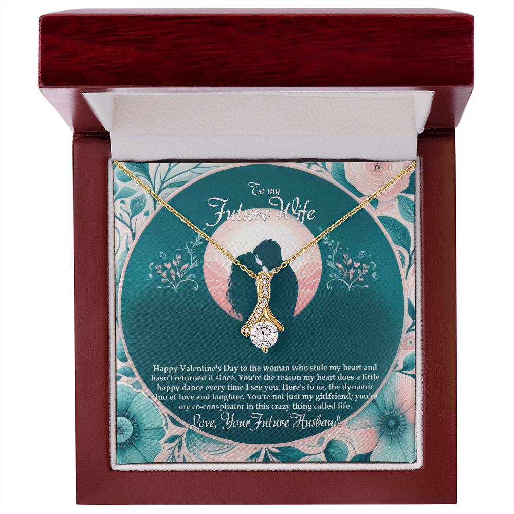 Valentine-st32d Alluring Beauty Necklace, Gift to my Future Wife with Beautiful Message Card