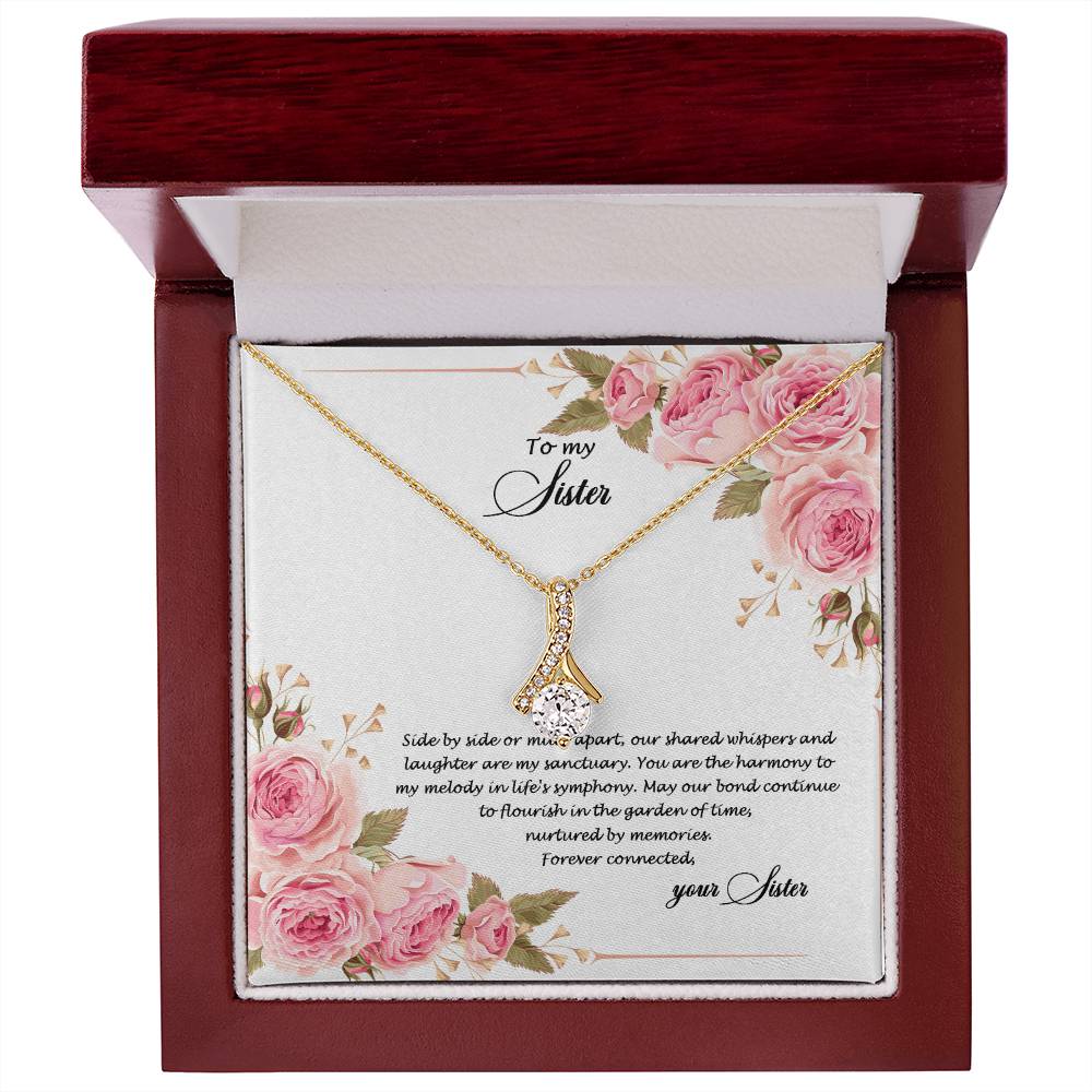 4034c  Alluring Beauty Necklace, Gift to my Sister with Beautiful Message Card