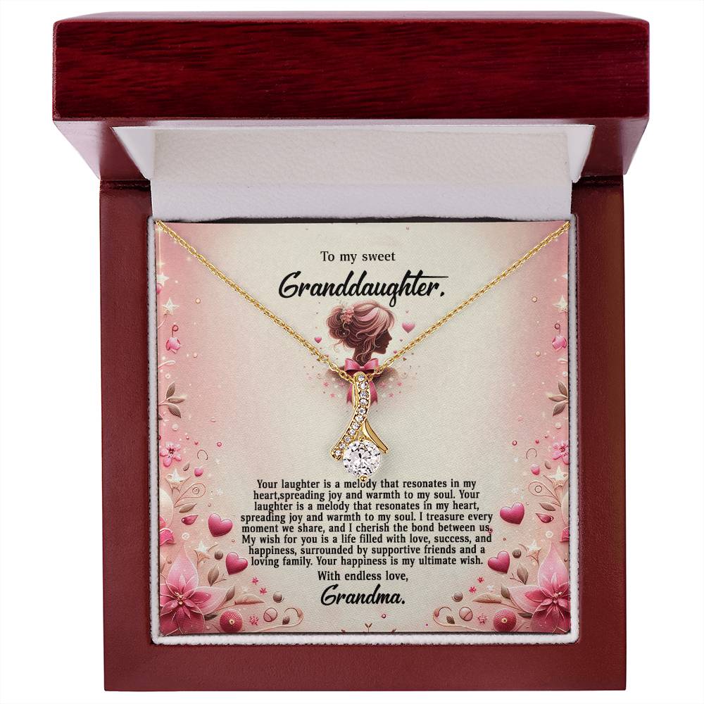 4058(b) Alluring Beauty Necklace, Gift to my Granddaughter with Beautiful Message Card