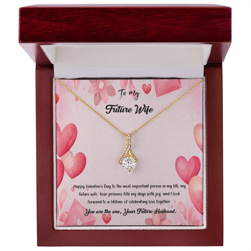 valentine-37d Alluring Beauty Necklace, Gift to my Future Wife with Beautiful Message Card